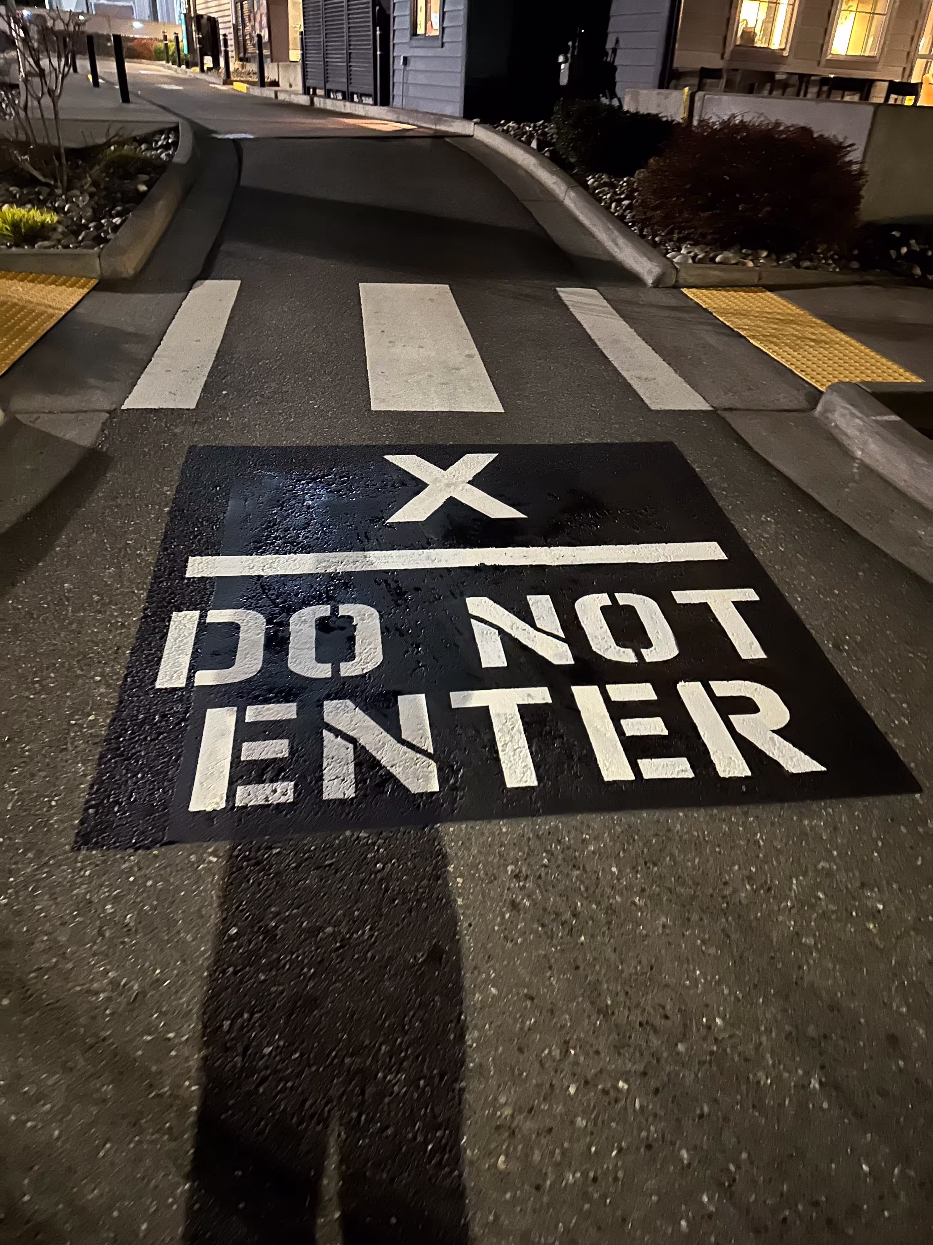 Custom stencil pavement work Washington