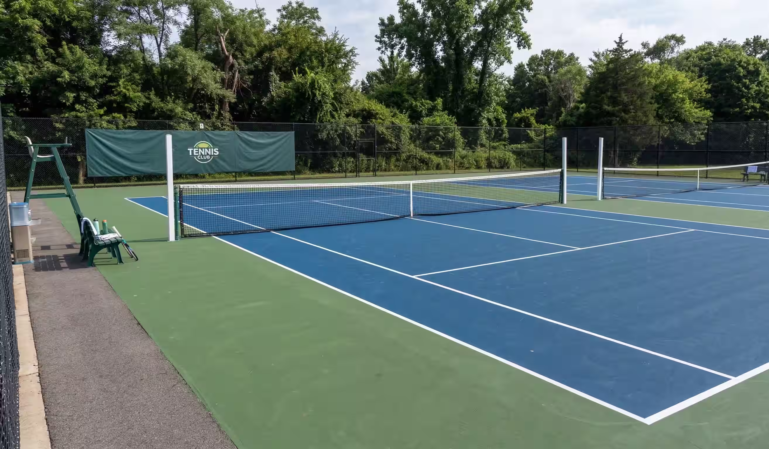 Tennis court line marking in Mount Vernon WA by LineMark Striping