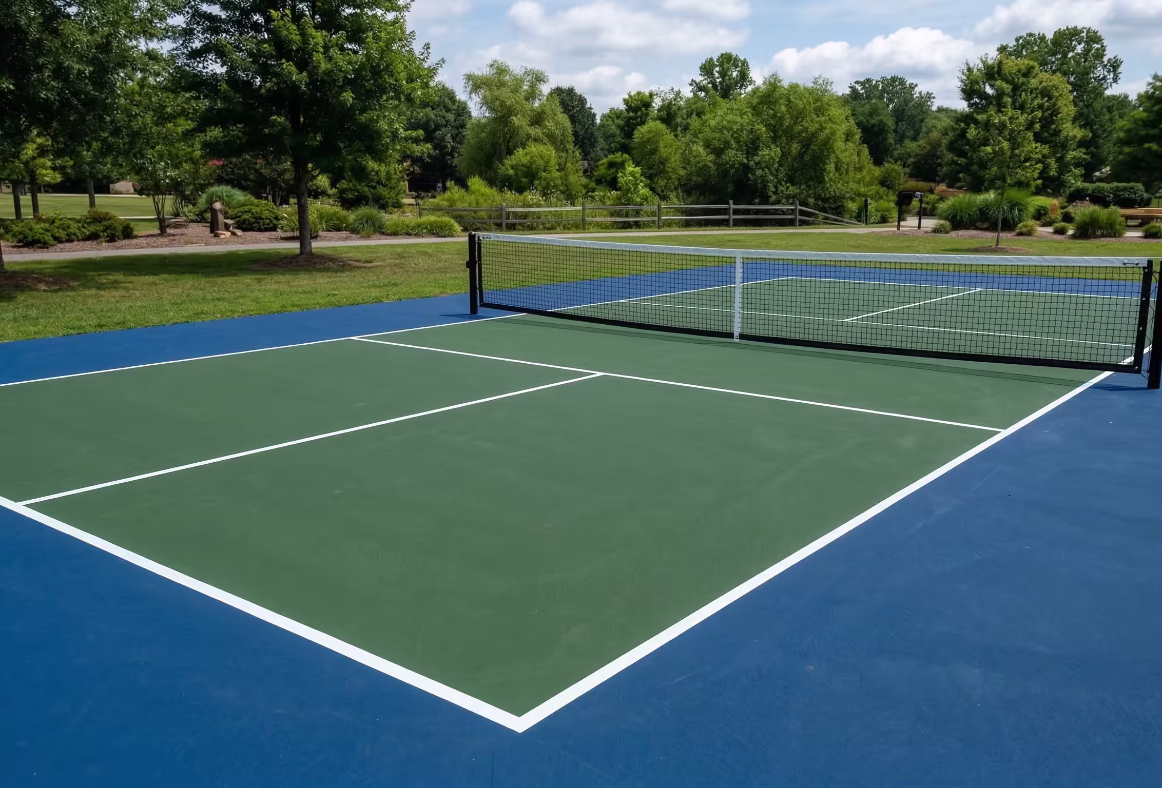Pickleball court striping project Northwest Washington — LineMark Striping