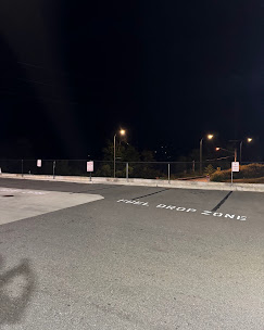 Gas station parking lot and fuel lane striping Washington