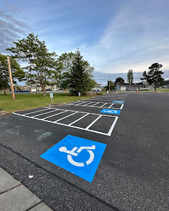 Parking lot striping Oak Harbor Island County